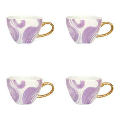 Urban Nature Culture Good Morning Cappuccino / Theekop - Valuri Violet - 4 st.
