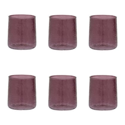  Urban Nature Culture Hammered Tumbler Glas - Fudge - 8 st. 