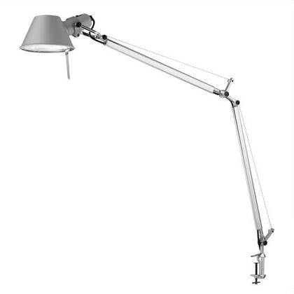 Artemide Tolomeo Midi bureaulamp LED met tafelklem Zilver