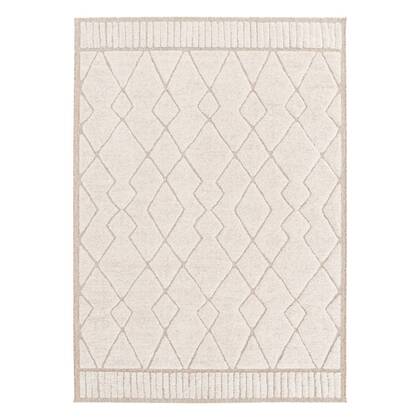 Sweeek  Interieur tapijt met etnisch Berberpatroon, beige en crème