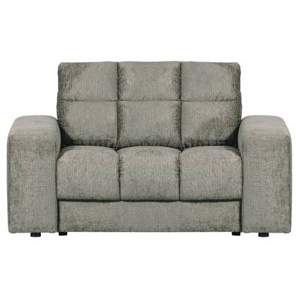 WOOOD Second Date Loveseat - Structure Velvet - Frost Grijs