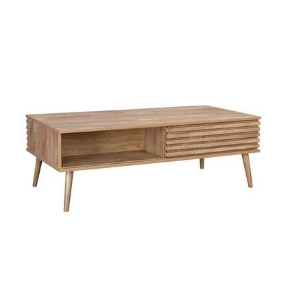 sweeek - Salontafel, B119 x D59 x H41,5cm Bruin