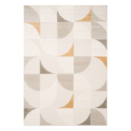 Sweeek  Crème retro patroon interieur tapijt