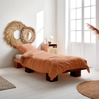 Sweeek  Terracotta katoenen gaas beddengoed set