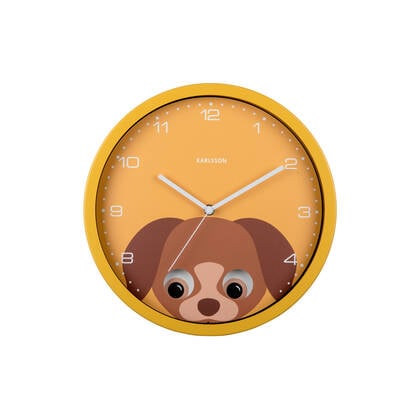 Karlsson - Wall Clock Peekaboo Dog