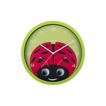 Karlsson - Wall Clock Peekaboo Ladybug