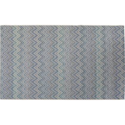 Vloerkleed Zigzag 330x230cm Kare Design Blauw