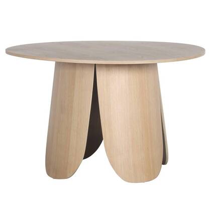 NADUVI Collection Eettafel Miranda rond Bruin