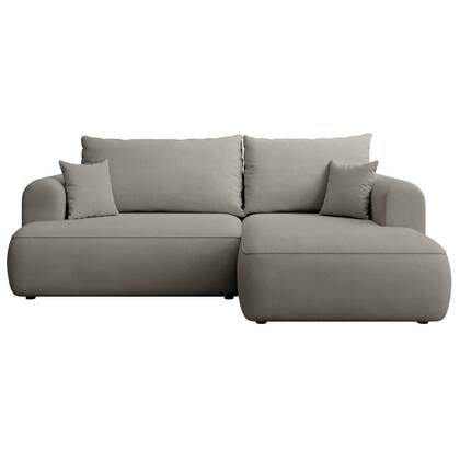 NADUVI Collection Slaaphoekbank Philipa S rechts chenille Grijs
