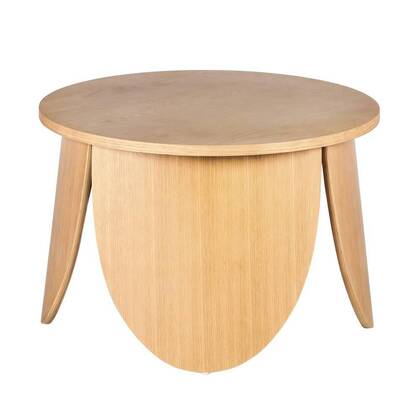 NADUVI Collection Salontafel Miranda rond klein Bruin