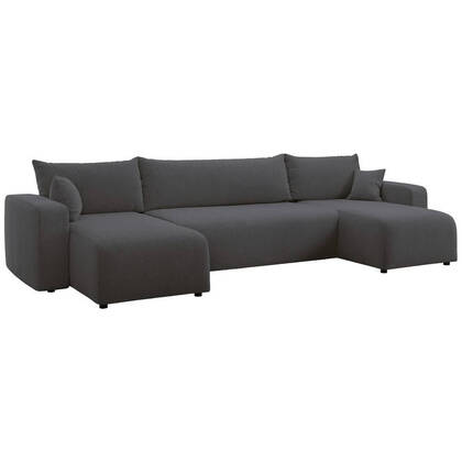 NADUVI Collection U-slaapbank Rosco bouclé Grijs