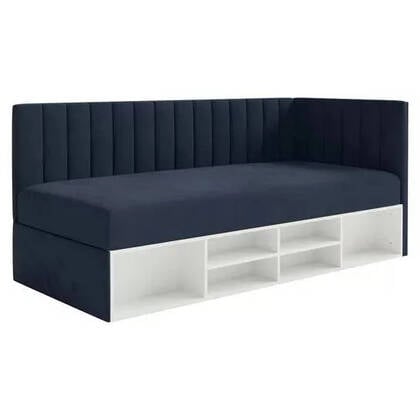 NADUVI Collection Jeugdbed Dickins links opbergvak Blauw