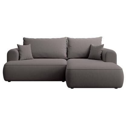 NADUVI Collection Slaaphoekbank Philipa S rechts velvet Grijs