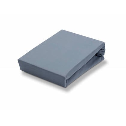 Jersey Supreme Topper Hoeslaken Faded Denim | 140 cm x 220 cm | Blauw