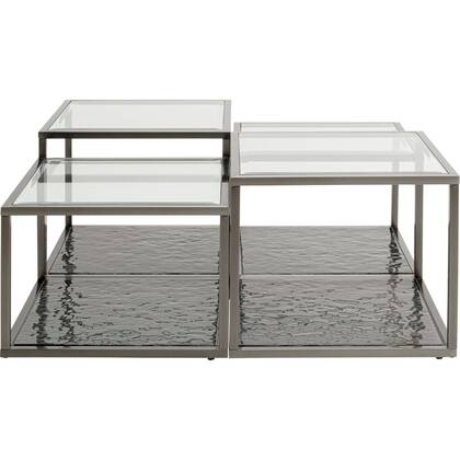Kare Design Orion salontafel - graphite - Set van 4 Grijs