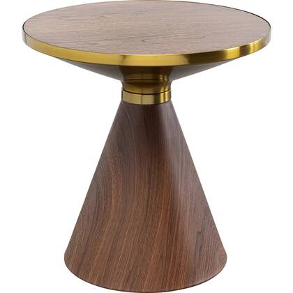Bijzettafel Cono 50cm Kare Design Bruin