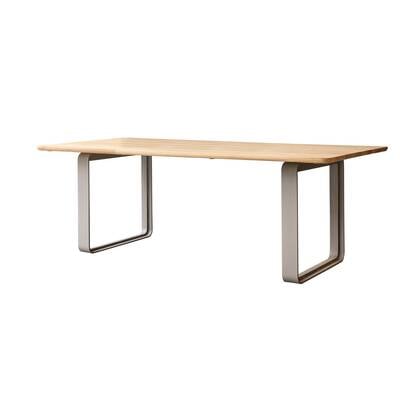 Tikamoon - Tafel van massief gerecycled teakhout aluminium 6|8 pers.