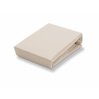 Jersey Soft Hoeslaken Stone | 180-200 x 200-220 cm | Beige