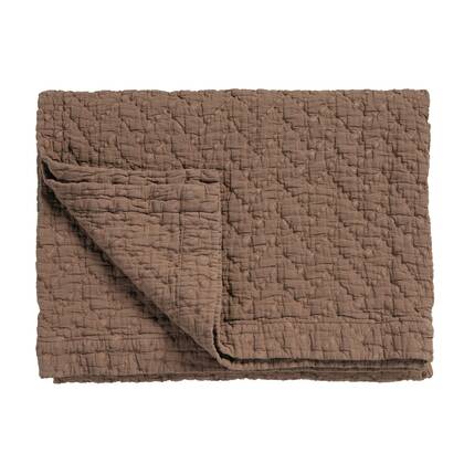 Pure 10 Sprei Brownie | 180 x 260 cm | Bruin | Katoen