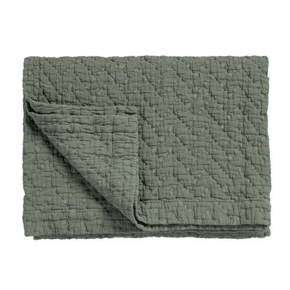 Pure 10 Sprei Sage Green | 180 x 260 cm | Groen | Katoen