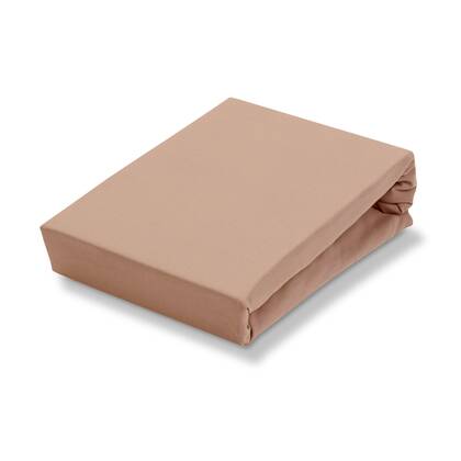 Jersey Supreme Topper Hoeslaken Praline | 180-200 x 200-220 cm | Bruin