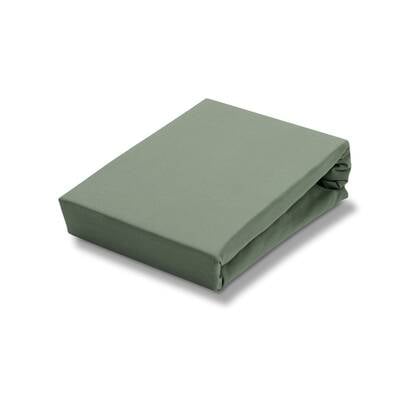 Jersey Supreme Topper Hoeslaken Olive | 180-200 x 200-220 cm | Groen