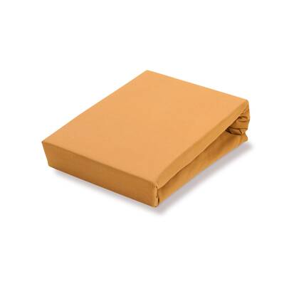 Jersey Supreme Hoeslaken Sandy Gold | 80-100 x 190-220 cm | Beige | Geel | Goud