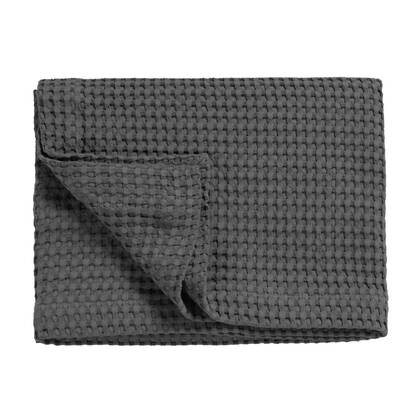 Vandyck Home Pique Sprei 160 x 250 cm - Off Black Zwart