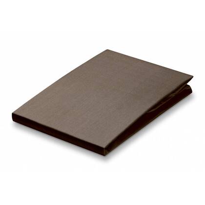 Percale Topper Hoeslaken Taupe | 140 cm x 220 cm | Bruin | Katoen