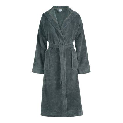 Badjas | L | Grijs | Blauw | Katoen | Polyester