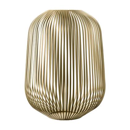 Lito Lantaarn Champagne Large | Geel | Goud | Staal