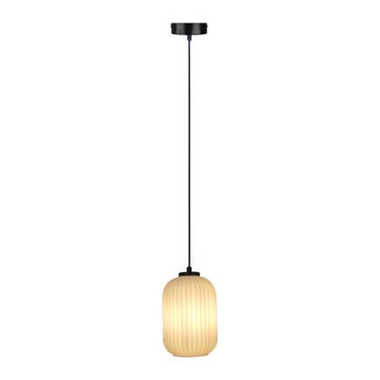 by fonQ Ribba Hanglamp - Opaalglas Crème, Grijs