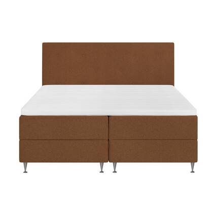 by fonQ Nubo Boxspring met Opbergruimte en Hoofdbord - 180 x 200 cm - Terra Rood