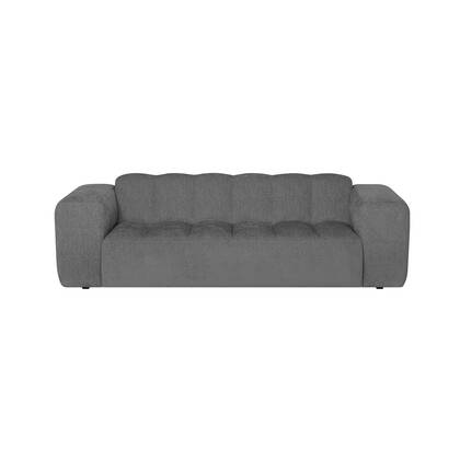 by fonQ Plume 2,5-zitsbank - Chenille - Antraciet Grijs, Antraciet