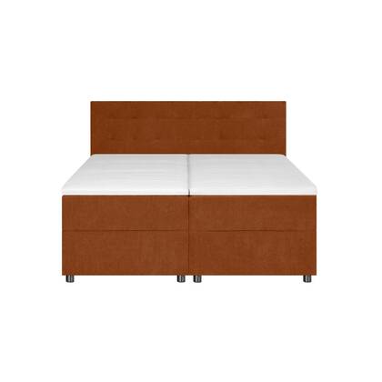 by fonQ Brene Boxspring met Opbergruimte - 180 x 200 cm - Terra Rood