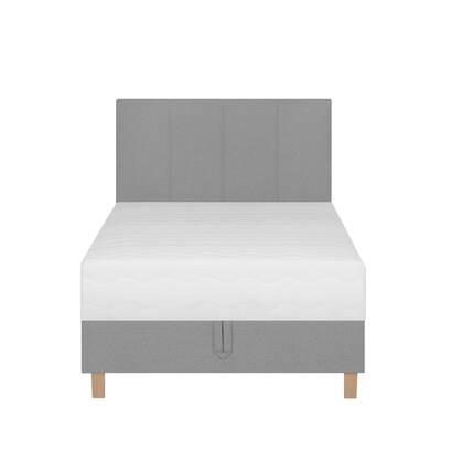by fonQ Fjora Boxspring met Opbergruimte 120 x 200 cm - Grijs