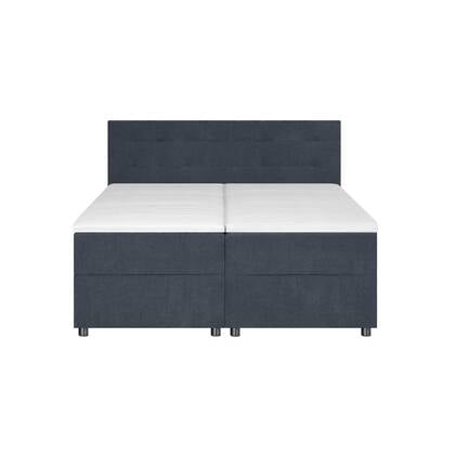 by fonQ Brene Boxspring met Opbergruimte - 180 x 200 cm - Blauw
