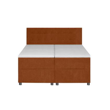 by fonQ Brene Boxspring met Opbergruimte - 160 x 200 cm - Terra Rood
