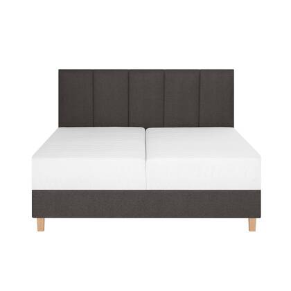 by fonQ Fjora Boxspring met Opbergruimte 140 x 200 cm - Antraciet Grijs