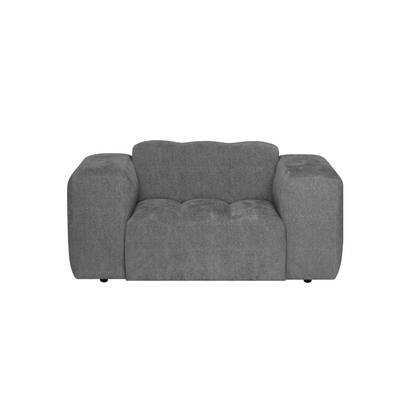 by fonQ Plume Fauteuil - Chenille - Antraciet Grijs, Antraciet