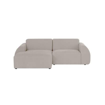 by fonQ Bink 2,5-zits Hoekbank met Chaise Longue Links - Bouclé - Ecru Beige