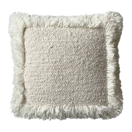Malagoon Eboya Sierkussen 50 x 50 cm - Off-White Wit, Crème