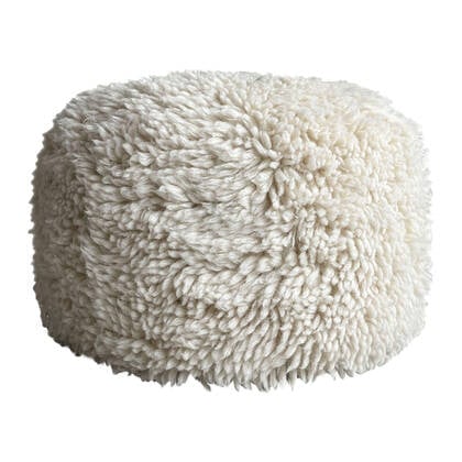 Malagoon Eboya Poef Medium - Off-White Wit