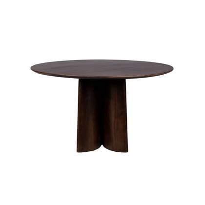 Housecraft Living Balder Eettafel Rond 130 cm Mango Hout - Bruin