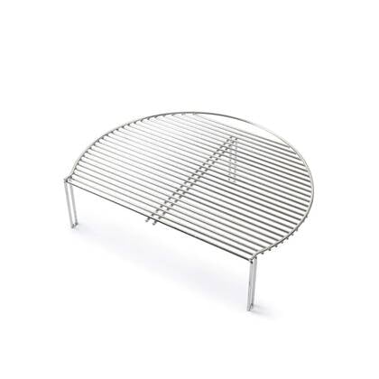 Yakiniku - BBQ Accessoire Kamado 19 inch Large Rooster Extra Verhoogd Zilver