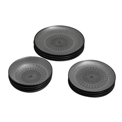 Kare Design Tokyo Servies Set van 12 Zwart