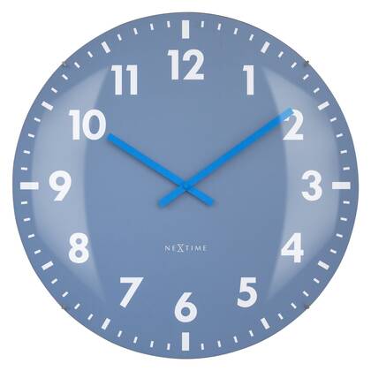 NeXtime - Grote Wandklok 50cm Koepelvormig Glas