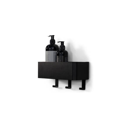 Spinder Design Multi 3 Wandkapstok H 13 cm - Zwart