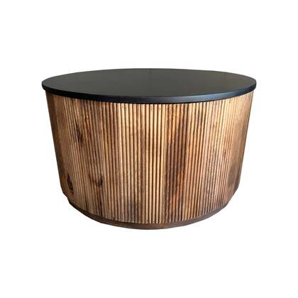 Old Inn - Salontafel box Rome Zwart groot Bruin