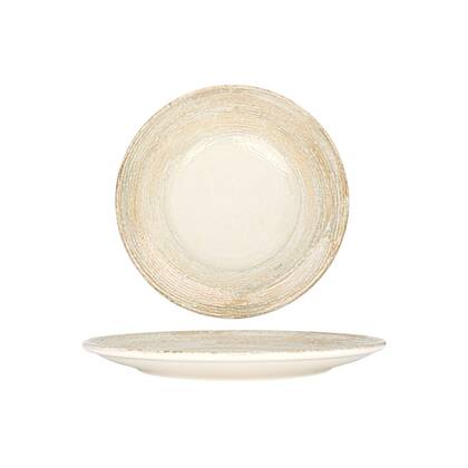 Bonna Dinerbord - Patera - Porselein - 27 cm - set van 6 Bruin